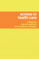 Book cover of: Access to Health Care. By: M. Gulliford