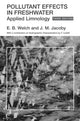 Book cover of: Pollutant Effects in Freshwater. By: J. Jacoby