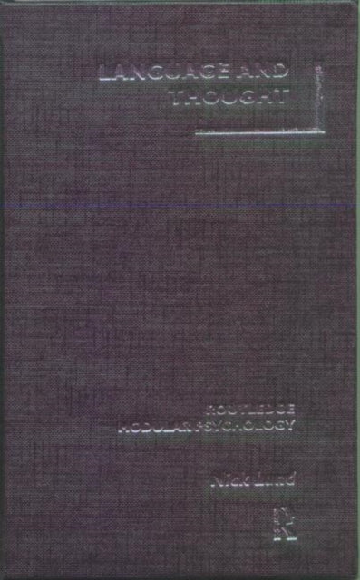 Book cover of: Language and Thought