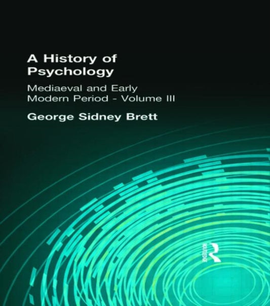 Book cover of: History of Psychology. By: George S Brett