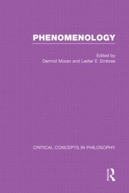 Book cover of: Phenomenology:Crit Con In Phil. By: Lester Embree