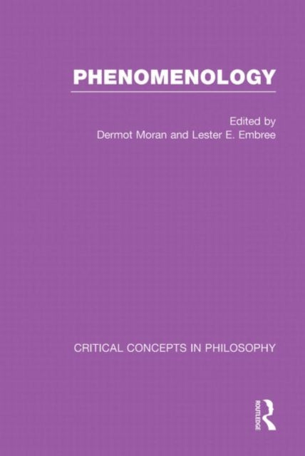 Book cover of: Phenomenology:Crit Con In Phil. By: Dermot Moran