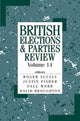 Book cover of: British Elections & Parties Review. By: Philip Cowley