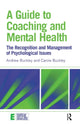 Book cover of: Guide to Coaching and Mental Health. By: Buckley