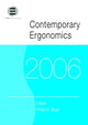 Book cover of: Contemporary Ergonomics 2006. By: Philip D. Bust