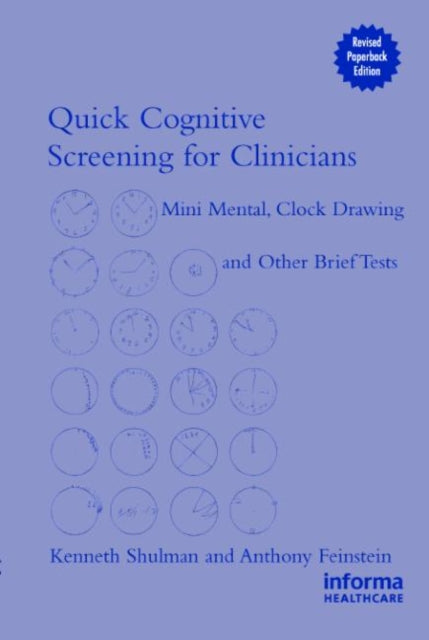 Book cover of: Quick Cognitive Screening for Clinicians. By: Kenneth I. Shulman