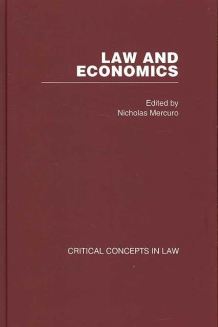 Book cover of: Law and Economics. By: Nichol Mercuro