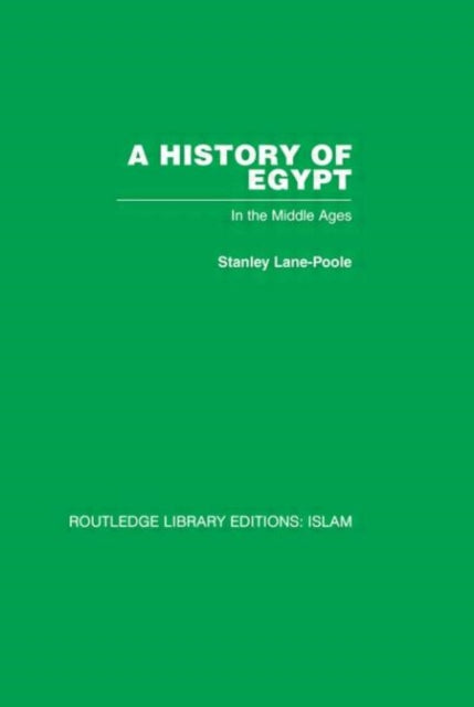 Book cover of: History of Egypt. By: Stan Lane-Poole, Stanley Lane-Poole