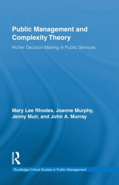 Book cover of: Public Management and Complexity Theory. By: Mary Lee Rhodes