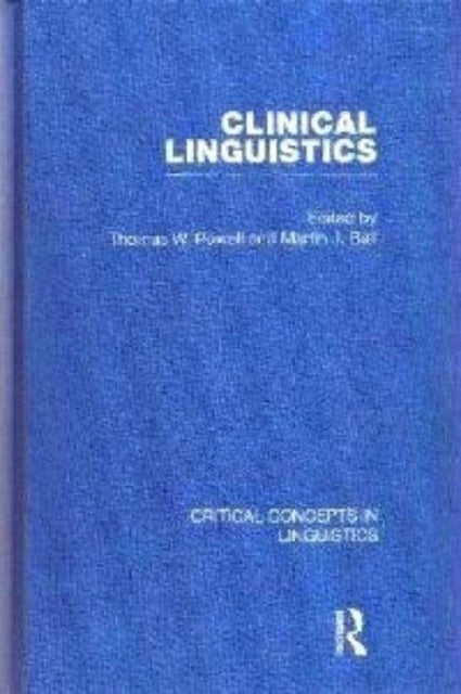 Book cover of: Clinical Linguistics