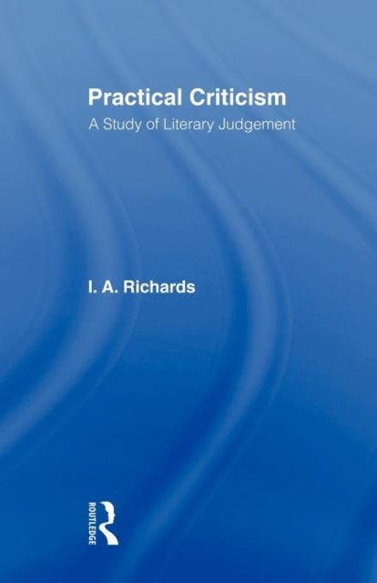 Book cover of: Practical Criticism V 4