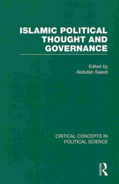 Book cover of: Islamic Political Thought and Governance. By: Abdullah Saeed