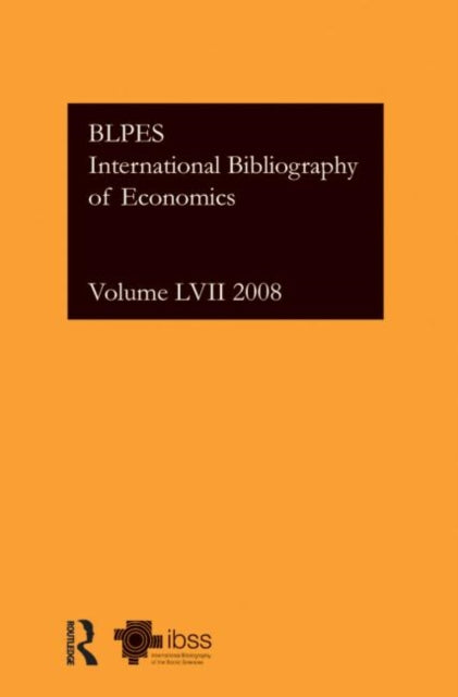 Book cover of: IBSS: Economics: 2008 Vol.57. By: British Library of Political and Economic Science Staff