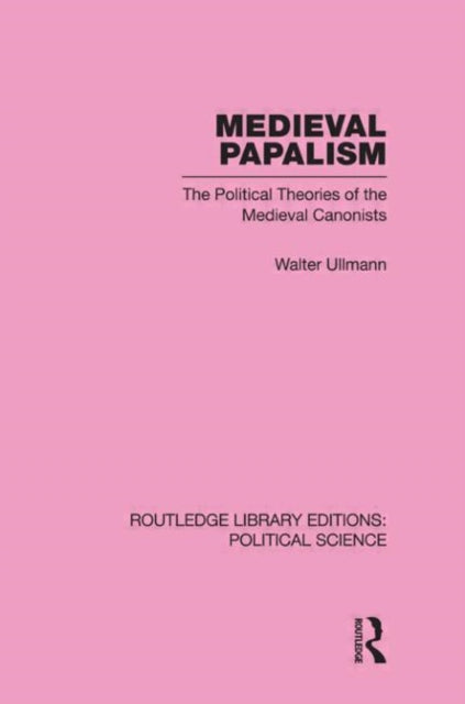 Book cover of: Medieval Papalism. By: Walter Ullmann