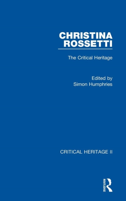 Book cover of: Christina Rossetti. By: Simon Humphries