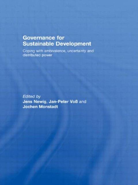 Book cover of: Governance for Sustainable Development. By: Jens Newig