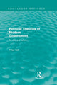 Book cover of: Political Theories of Modern Government (Routledge Revivals). By: Peter Self
