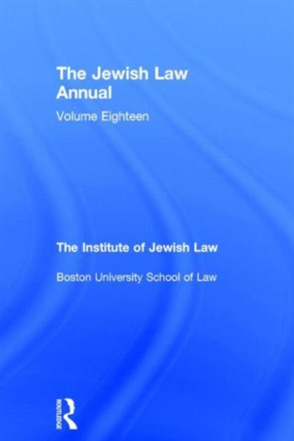 Book cover of: Jewish Law Annual Volume 18. By: Berachyahu Lifshitz