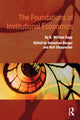 Book cover of: Foundations of Institutional Economics. By: K. William Kapp