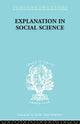 Book cover of: Explanation in Social Science. By: Robert Brown