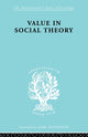 Book cover of: Value in Social Theory. By: Paul Streeten