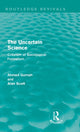 Book cover of: Uncertain Science. By: Ahmed Gurnah