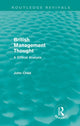 Book cover of: British Management Thought (Routledge Revivals). By: John Child