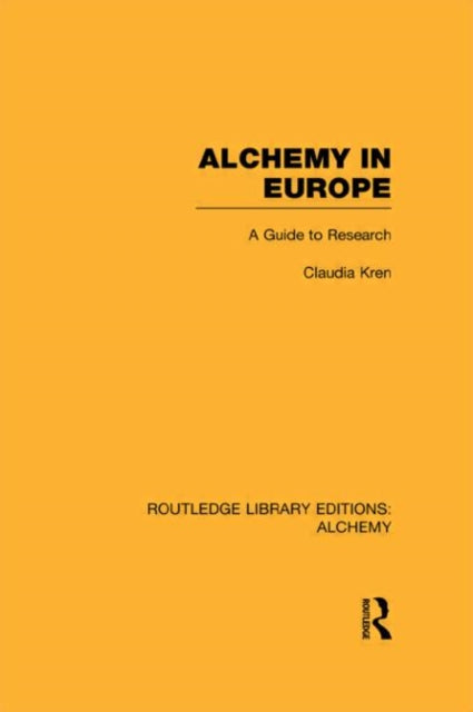 Book cover of: Alchemy in Europe. By: Claudia Kren