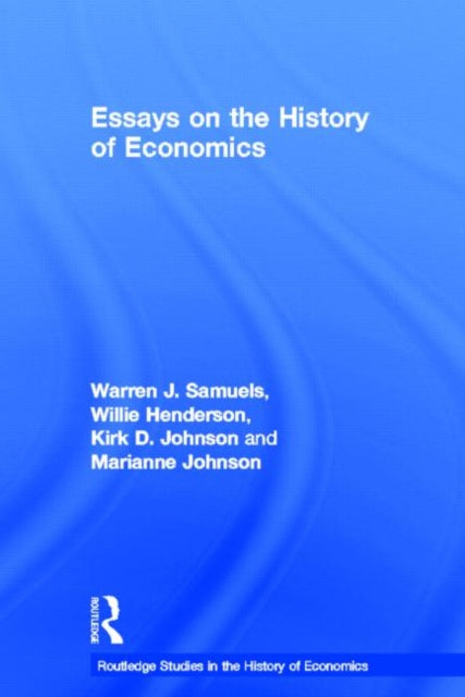 Book cover of: Essays in the History of Economics. By: William Henderson