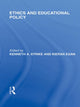 Book cover of: Ethics and Educational Policy (International Library of the Philosophy of Education Volume 21)