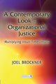 Book cover of: Contemporary Look at Organizational Justice. By: Joel Brockner