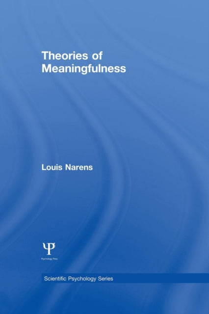 Book cover of: Theories of Meaningfulness. By: Louis Narens