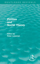 Book cover of: Politics and Social Theory. By: Peter Lassman