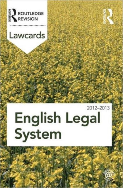 Book cover of: English Legal System Lawcards 2012-2013. By: Routledge