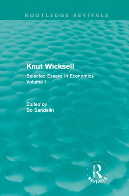 Book cover of: Knut Wicksell. By: Bo Sandelin