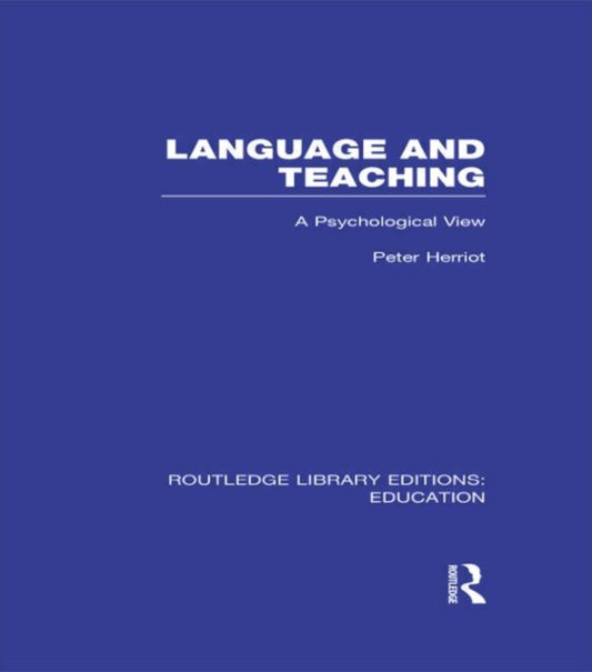 Book cover of: Routledge Library Editions: Education Mini-Set I Language & Literacy 9 vol set