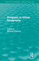 Book cover of: Progress in Urban Geography (Routledge Revivals). By: Michael Pacione