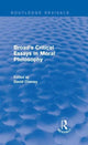 Book cover of: Broad's Critical Essays in Moral Philosophy (Routledge Revivals). By: David Cheney