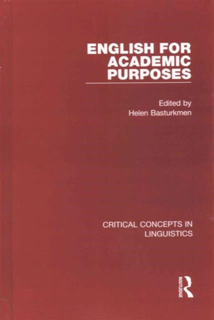 Book cover of: English for Academic Purposes. By: Helen Basturkmen