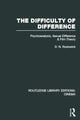 Book cover of: Difficulty of Difference. By: D. N. Rodowick