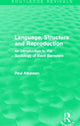 Book cover of: Language, Structure and Reproduction (Routledge Revivals). By: Paul Atkinson
