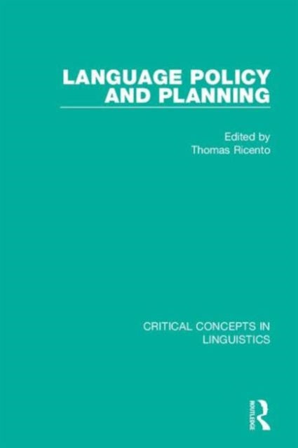 Book cover of: Language Policy and Planning. By: Thomas Ricento