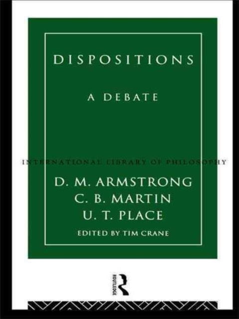 Book cover of: Dispositions. By: D. M. Armstrong
