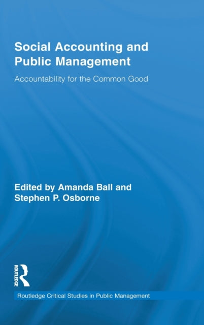 Book cover of: Social Accounting and Public Management. By: Stephen P. Osborne