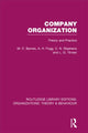 Book cover of: Company Organization (RLE: Organizations). By: M. C. Barnes