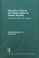 Book cover of: Education, Poverty and Global Goals for Gender Equality. By: Elaine Unterhalter