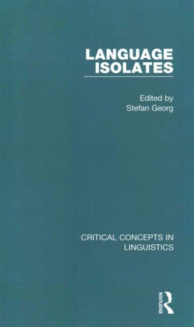 Book cover of: Language Isolates. By: Stefan Georg