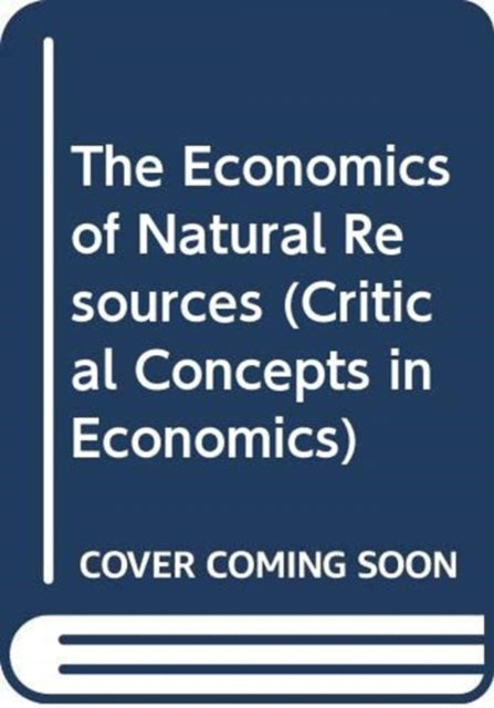 Book cover of: Economics of Natural Resources. By: Barry C. Field