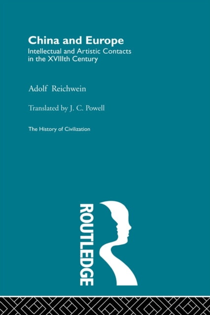 Book cover of: China and Europe. By: A. Reichwein