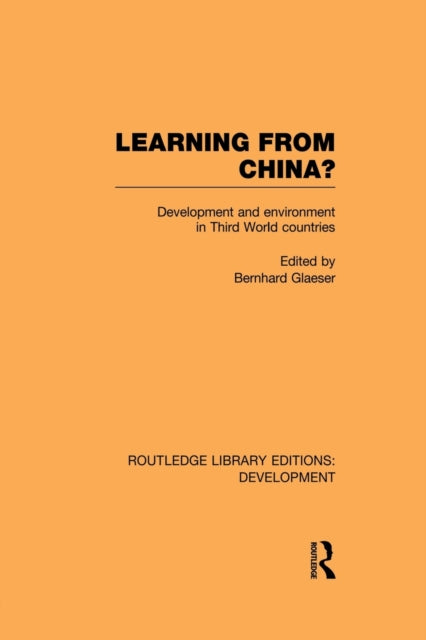 Book cover of: Learning From China?. By: Bernhard Glaeser